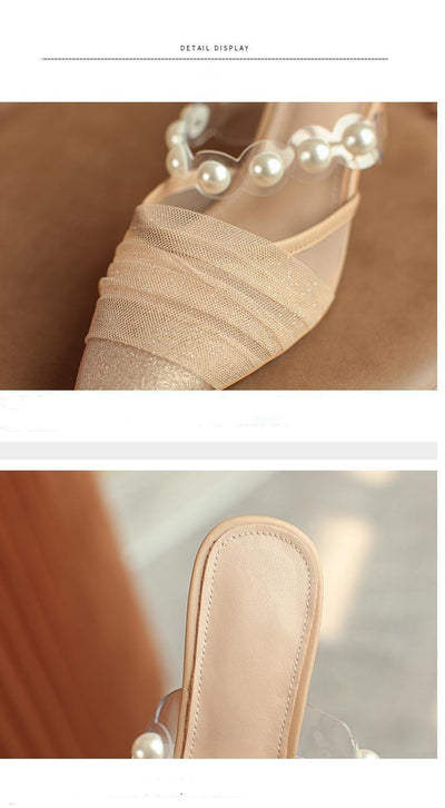 Sandalias y Pantuflas Transpirables de Malla Perlada - Image 13