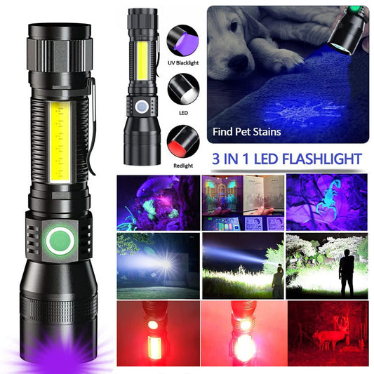 Linterna LED Multifunción con Carga USB y Imán Potente - Image 2
