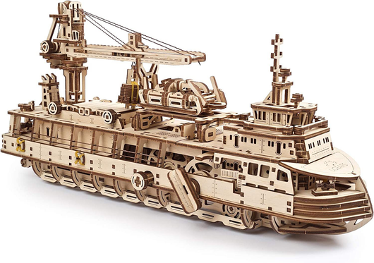 Modelo 3D de Barco Científico - Puzzle Educativo Armable - Image 17