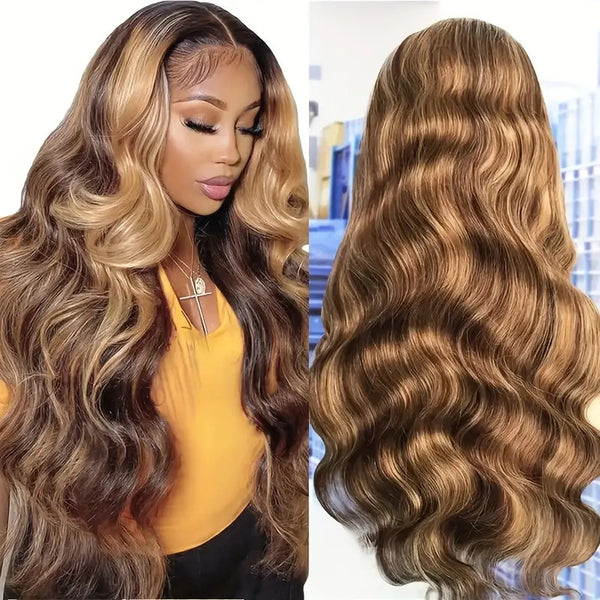 Peluca Ondulada Piano Largo Encaje Frontal - Cabello Rizado Voluminoso