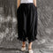 Pantalones Casuales de Algodón y Lino Sueltos Tipo Linterna para Verano