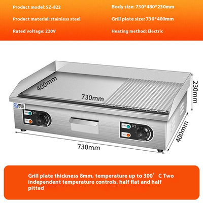 Plancha Comercial Eléctrica y de Gas para Fideos Fríos y Asados - Image 7