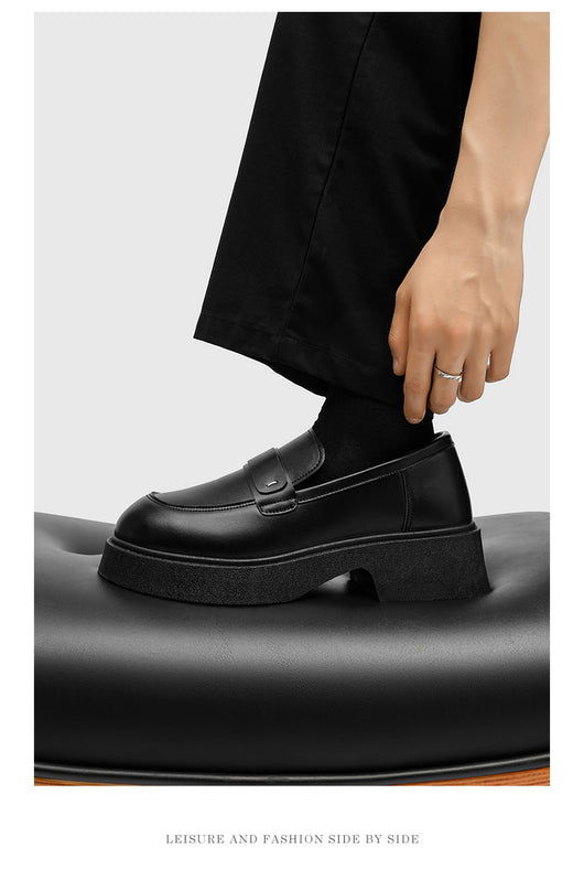 Zapatos Casuales Británicos de Cuero Premium con Suela Reforzada para Hombre - Image 13