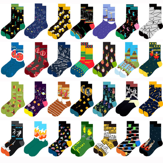 Calcetines Geométricos de Frutas para Mujer - Tendencia Urbana - Image 51