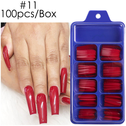 Uñas Postizas de Pasta Completa con Durabilidad Extendida - Acabado Ballet Azul - Image 10