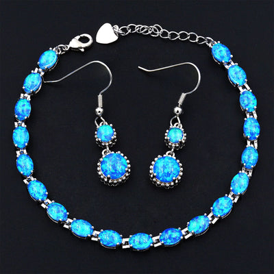 Pulsera Tenis de Ópalos Ovalados para Mujer - Image 7