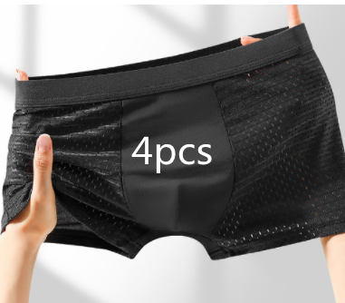 Calzoncillos Holgados de Malla Ice Silk para Hombre - Image 13