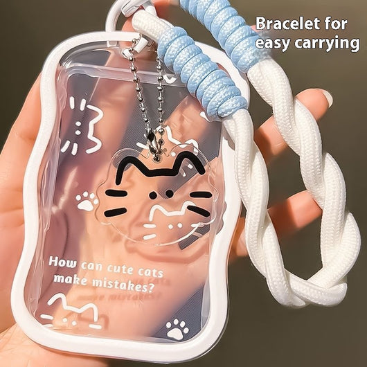 Funda Protectora para Carnet Estudiantil con Diseño Minimalista Gato - Image 3