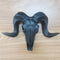 Adorno de Pared Cuerno Negro 3D - Decoración Resina Artesanal