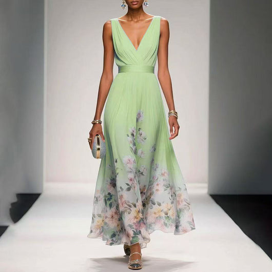 Vestido de Noche Elegante Escote V Sofisticado - Image 6