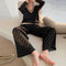 Conjunto de Pantalón Ancho y Suéter Tejido Jacquard para Mujer