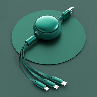 Cable USB 3 en 1 Retráctil - Micro USB, Type C y Lightning 2.4A - Image 14