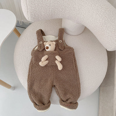 Pantalones de Invierno para Niños con Forro de Terciopelo y Bolsillos