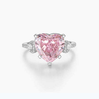 Anillo de Corazón Zirconia Hielo con Pulsera Francesa para Mujer - Image 7