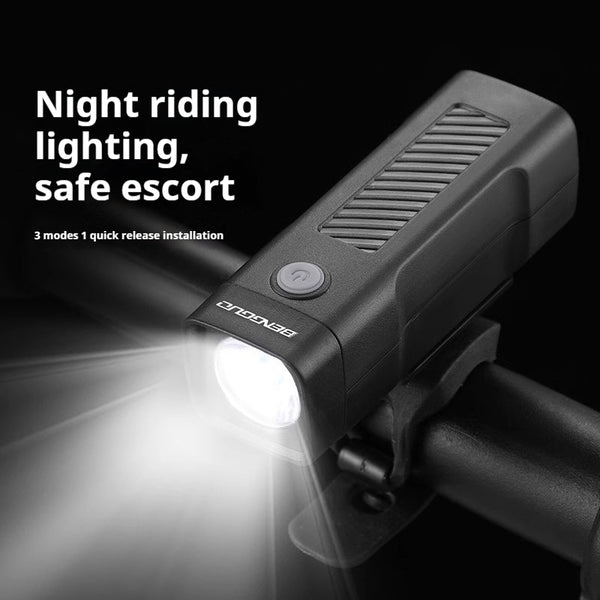 Luz Frontal LED USB Recargable para Bicicleta - Iluminación Nocturna de Seguridad