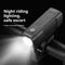 Luz Frontal LED USB Recargable para Bicicleta - Iluminación Nocturna de Seguridad