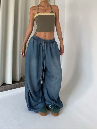 Jeans Vintage Cintura Alta Pierna Ancha Suelta - Image 17