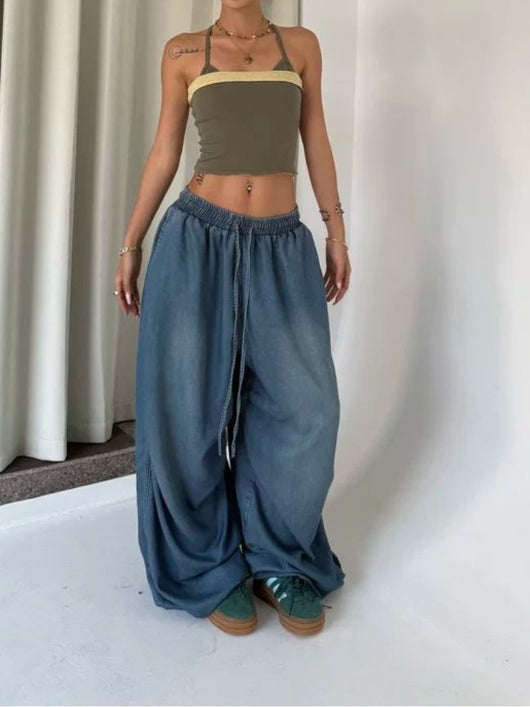 Jeans Vintage Cintura Alta Pierna Ancha Suelta - Image 17