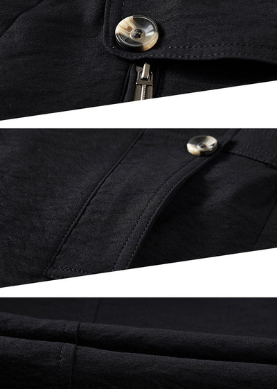 Chaqueta de Trabajo Casual Solido con Solapa para Hombre - Image 14