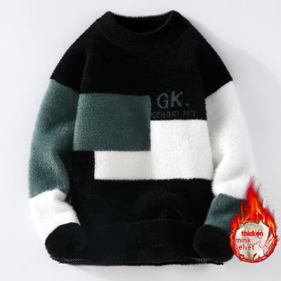 Suéter de Visón para Hombre - Abrigo Térmico Trendy - Image 2