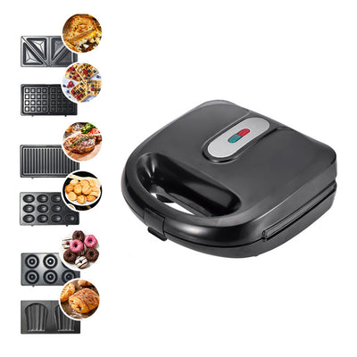 Máquina Multifunción 6 en 1 para Desayunos - Gofrera, Sándwichera y Pastelera - Image 11