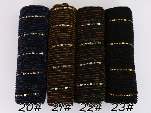 Pañuelo de Seda con Lentejuelas Brillantes para Mujer - Image 43