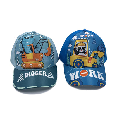 Gorra de Béisbol Infantil de Dibujos Animados con Excavadora - Image 3