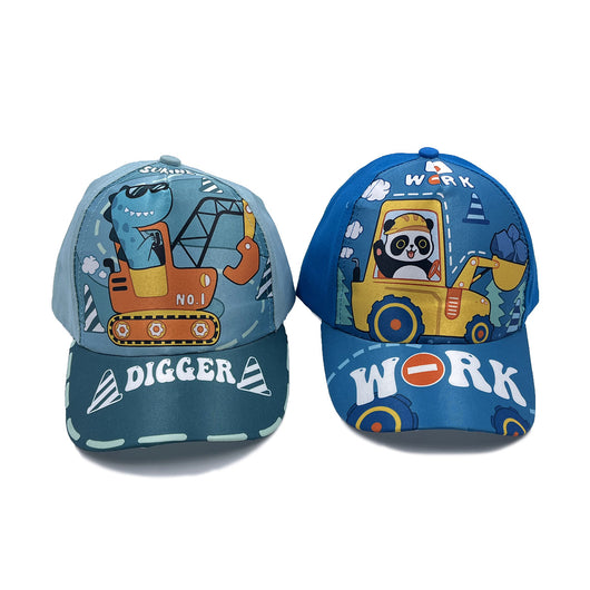 Gorra de Béisbol Infantil de Dibujos Animados con Excavadora - Image 3