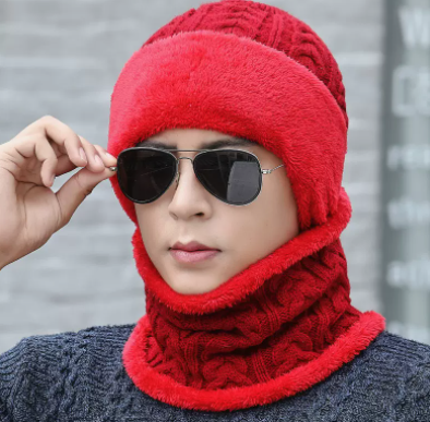 Gorro de Lana Grueso Tejido con Forro Polar para Hombre - Image 26