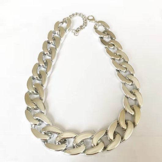 Collar de Cadena Dorada Plástico para Perro y Gato - Image 6