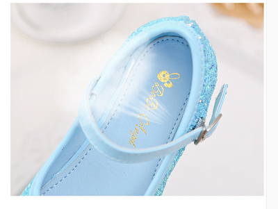 Zapatos de Tacón Alto Infantil con Moño y Cristales - Image 5