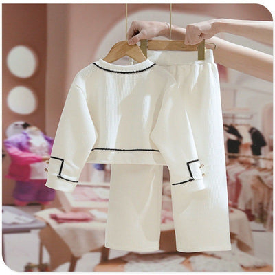 Conjunto Infantil Coreano de Dos Piezas - Abrigo Trendy para Niños Medianos y Grandes - Image 3