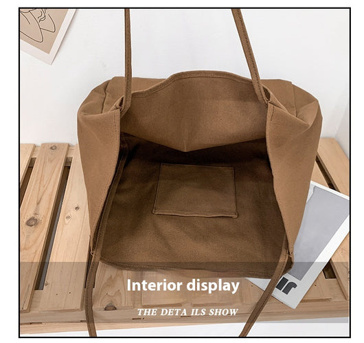 Bolsa de Compras Artística de Lona Grande con Capacidad Amplia - Image 17