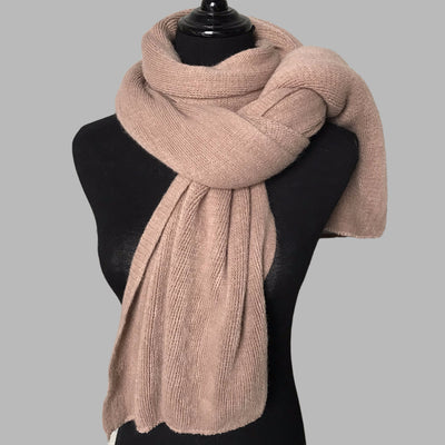 Bufanda de Cachemira para Mujer - Abrigo Cálido Invierno Color Sólido - Image 9