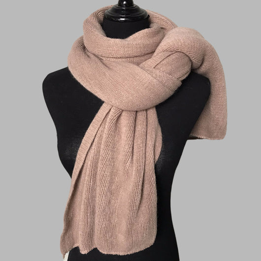 Bufanda de Cachemira para Mujer - Abrigo Cálido Invierno Color Sólido - Image 9