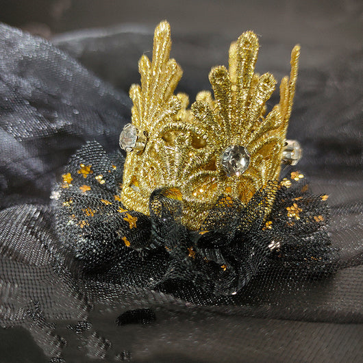 Pasador Corona Princesa con Encaje 3D para Niñas - Image 9