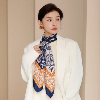 Pañuelo Cuadrado Retro Estampado para Mujer - Diseño Clásico - Image 63