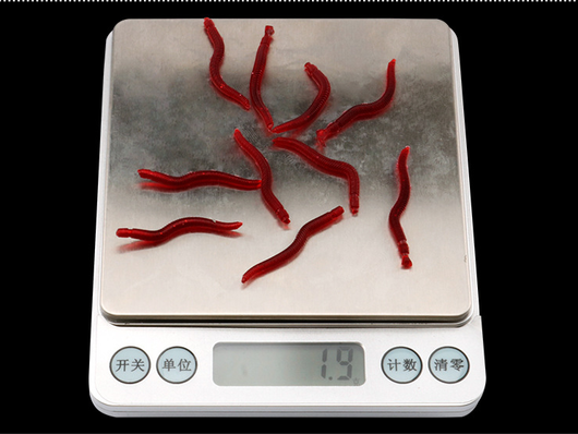 Carnada Artificial Gusano Rojo 3.5cm - Señuelo Realista a Granel - Image 8