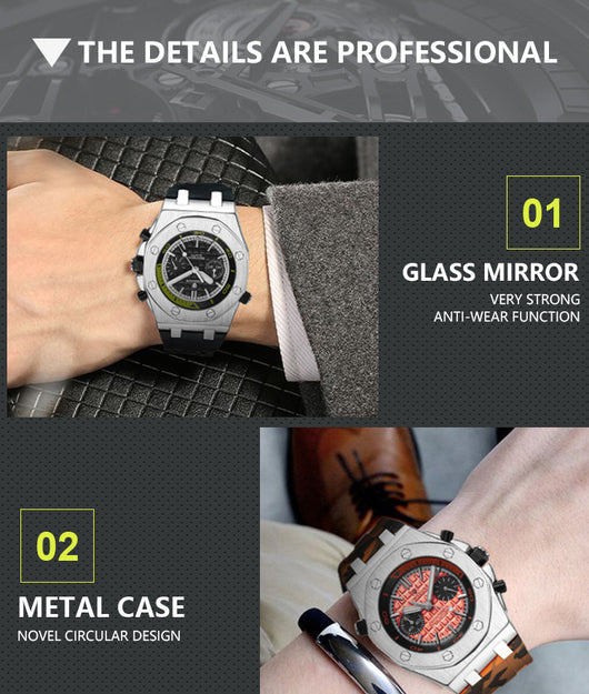 Reloj Deportivo para Hombre Automático Resistente al Agua con Correa de Silicona - Image 15