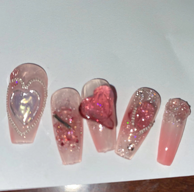 Uñas Postizas Diseño Fresa Verano - Image 8