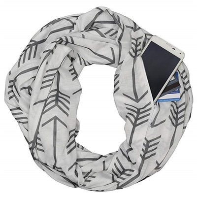 Bufanda con Bolsillo y Cierre - Diseño Flecha Estampado - Image 11