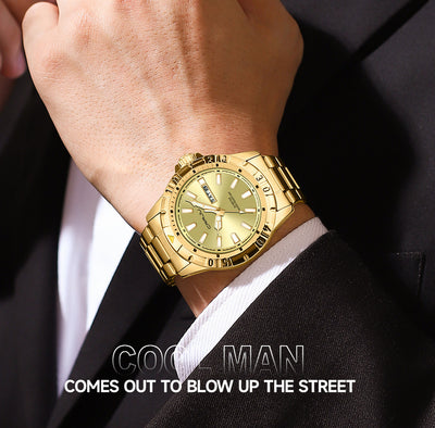 Reloj de Negocios para Hombre con Esfera Grande, Resistente al Agua y Doble Calendario - Image 19