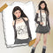 Blusa Manga Larga Estampado Mariposa Cuello Abierto Slim Fit