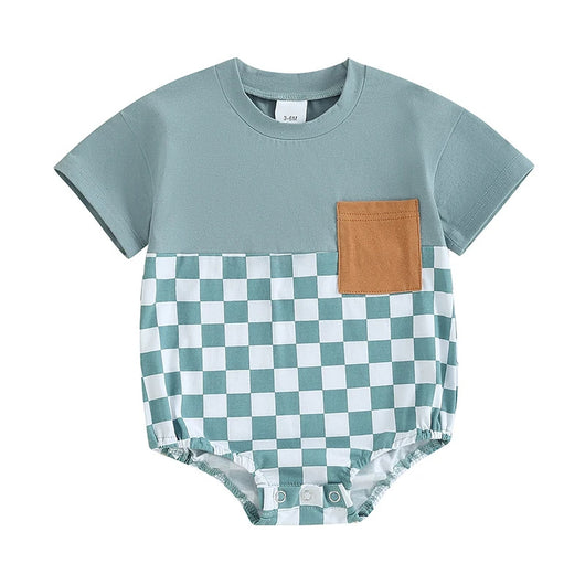 Mameluco Infantil de Verano Waffle con Bolsillos y Manga Corta - Image 11
