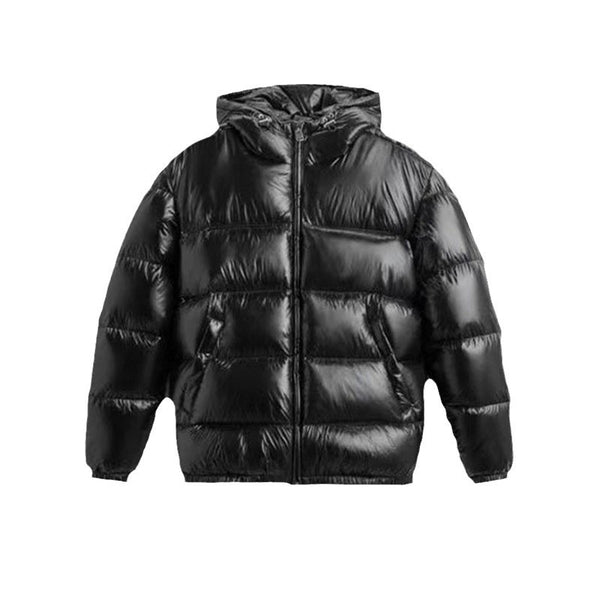Chaqueta Negra de Algodón con Capucha - Estilo Casual