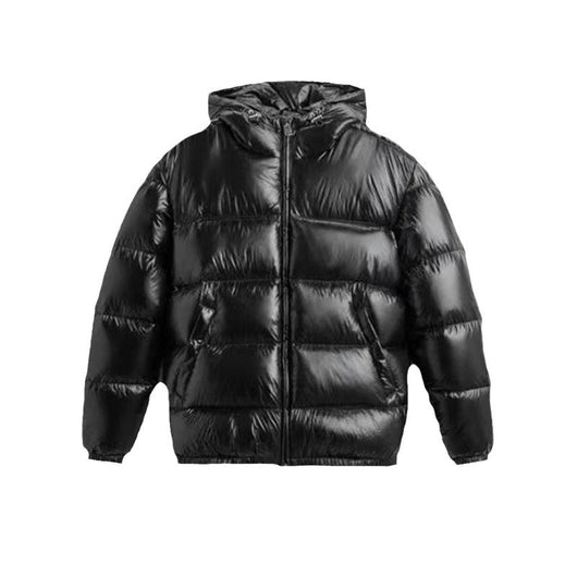 Chaqueta Negra de Algodón con Capucha - Estilo Casual - Image 2