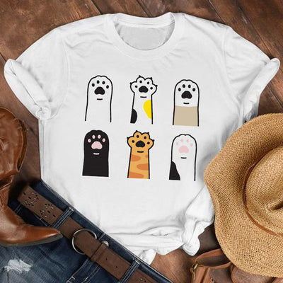 Playera Unisex Estampado Patitas de Gato - Diseño Trendy para Hombre y Mujer - Image 28