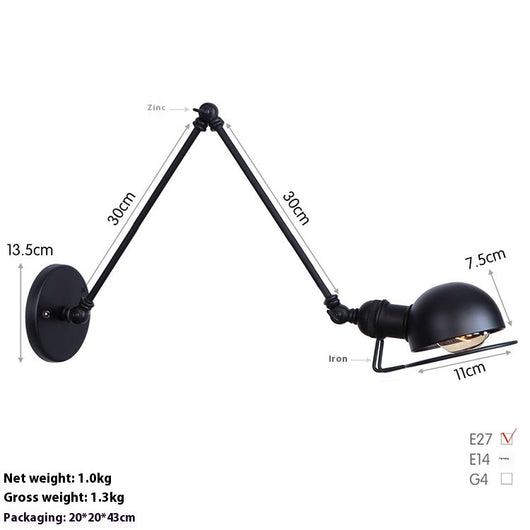 Lámpara LED de Pared Articulada para Estudio y Dormitorio - Image 42