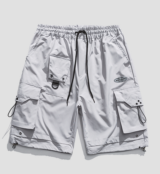 Shorts Casuales Hombre Estilo Coreano Cintura Alta Bolsillos Amplios