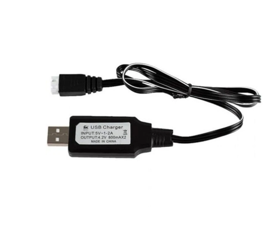 Cable Cargador USB 7.4V XH3P con Protección Contra Sobrecarga para Baterías de Litio